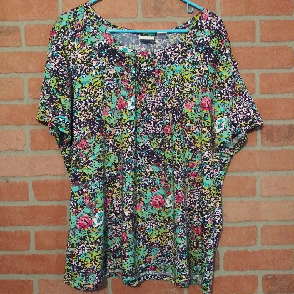 NWOT Kim Rogers 3X floral pattern plus size Belk
